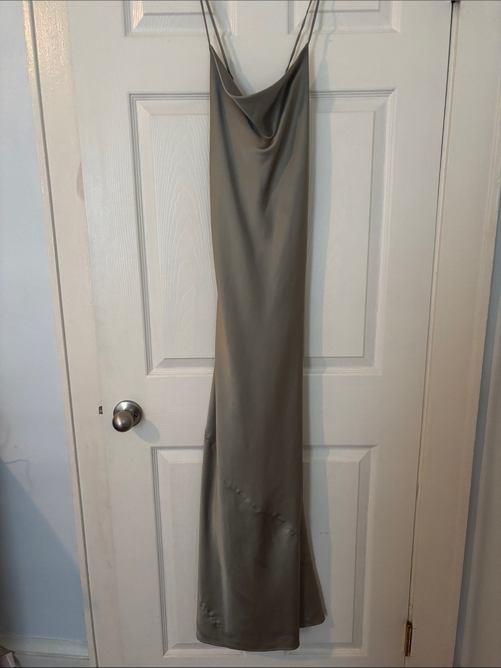 Show Me Your Mumu: Tuscany Maxi Slip Dress in Sage Green - Picture 5 of 5